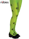 GLITTER WITCH TIGHTS GREEN, CHILD - S - Front