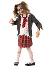 ZOMBIE SCHOOLGIRL COSTUME, CHILD - Front