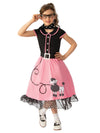 50'S BOPPER GIRL COSTUME, CHILD - Front