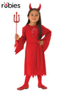 RED DEVIL GIRLS COSTUME, CHILD - Front