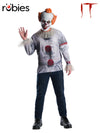 PENNYWISE 'IT' COSTUME TOP, ADULT - XL - Front