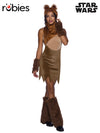 EWOK CLASSIC FEMALE COSTUME, ADULT - Front