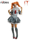 PENNYWISE 'IT' CH 2 DELUXE WOMENS COSTUME - SIZE S - Front