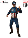 CAPTAIN AMERICA DELUXE COSTUME, ADULT - Front