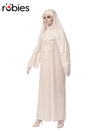 WHITE NUN COSTUME, ADULT - STD - Front
