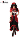 DAY OF THE DEAD WOMENS COSTUME, ADULT - Front