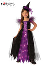 FANCY WITCH LIGHT UP COSTUME, CHILD - Front