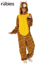 TIGER FURRY ONESIE COSTUME, ADULT - Front