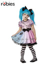 LITTLE BLUE SKELLY GIRL COSTUME, CHILD - Front