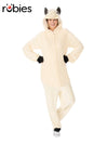 LLAMA HOODED ONESIE COSTUME, ADULT - Front