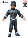 BLACK DELUXE PANTHER COSTUME, CHILD - TODDLER - Front