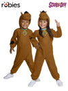 SCOOBY DOO DELUXE COSTUME WITH LENTICULAR BADGE, CHILD - TODDLER - Front