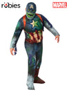 CAPTAIN AMERICA 'WHAT IF?' ZOMBIE DELUXE COSTUME, ADULT - Front