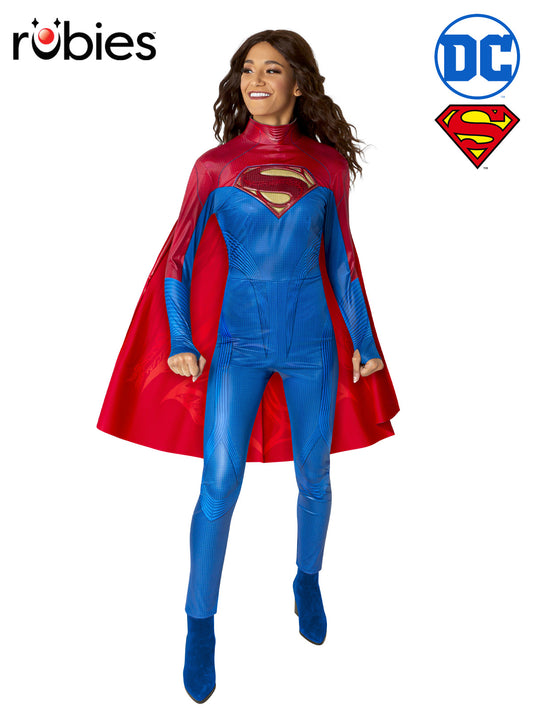 SUPERGIRL DELUXE PANTS COSTUME, ADULT - Front