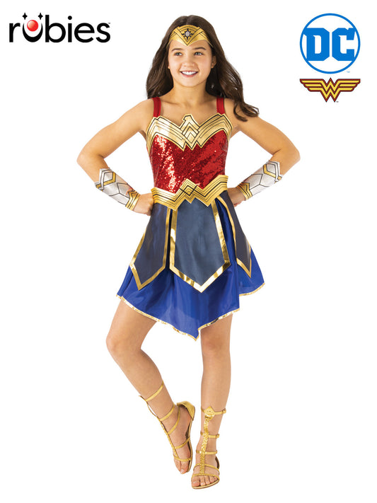 WONDER WOMAN DELUXE 1984 COSTUME, CHILD - 6-8 YRS - Front