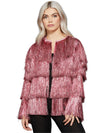 FEVER TINSEL FESTIVAL JACKET, PINK - S-M - Front