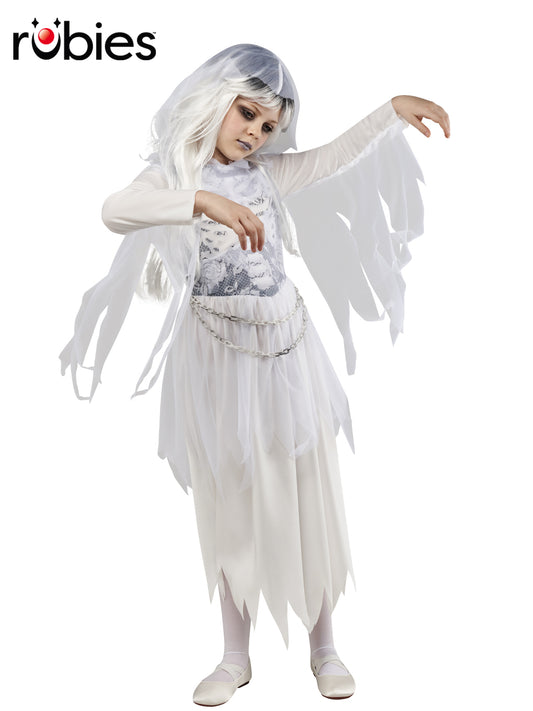 GHOSTLY GIRL COSTUME, CHILD - Front