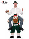 BEER BUDDY PIGGY BACK COSTUME, ADULT - STD - Front