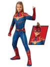CAPTAIN MARVEL CLASSIC HERO SUIT, CHILD - S - Front