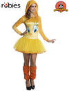 TWEETY HOODED TUTU DRESS, ADULT - Front
