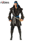 CAPTAIN BLACK HEART PIRATE COSTUME, ADULT - STD - Front