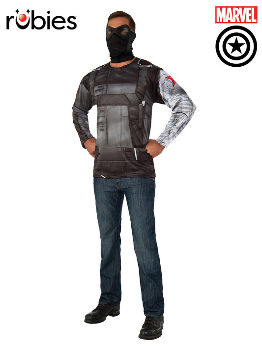 WINTER SOLDIER COSTUME TOP, ADULT - Front