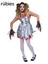 DEATHLY DOLL COSTUME, ADULT - Front