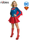 SUPERGIRL COSTUME, ADULT - Front