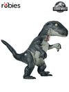 VELOCIRAPTOR BLUE INFLATABLE COSTUME, ADULT - STD - Front