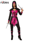 PINK NINJA WARRIOR COSTUME, ADULT - Front