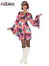 GO GO GIRL COSTUME, ADULT - Front