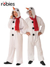SNOWMAN ONESIE JUMPSUIT, ADULT - Front