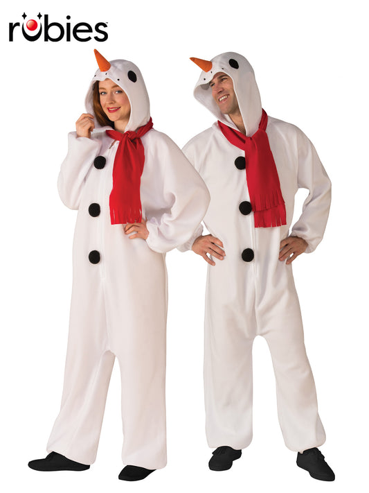 SNOWMAN ONESIE JUMPSUIT, ADULT - Front