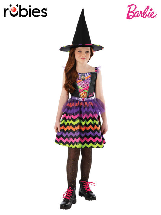 BARBIE WITCH COLOURFUL COSTUME, CHILD - Front