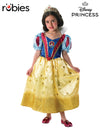 SNOW WHITE GLITTER DELUXE COSTUME, CHILD - M - Front