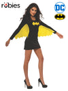 BATGIRL DRESS WITH WINGS, ADULT - Front