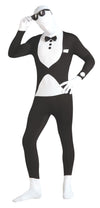 2ND SKIN SUIT TUXEDO, ADULT - Front