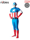 CAPTAIN AMERICA 2ND SKIN SUIT, ADULT - Front