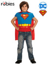 SUPERMAN MUSCLE CHEST COSTUME TOP, CHILD - 3-6 YRS - Front