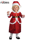 LIL' MRS CLAUS DRESS AND APRON SET, CHILD - S - Front