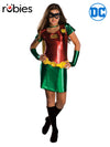 ROBIN TEEN TITANS FEMALE COSTUME, CHILD - Front