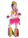 RAINBOW UNICORN COSTUME, CHILD - M - Front