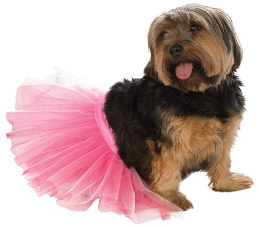 PINK PET TUTU DRESS - Front