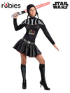 DARTH VADER FEMALE COSTUME, ADULT - Front