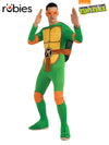 TMNT MICHELANGELO COSTUME, ADULT - Front