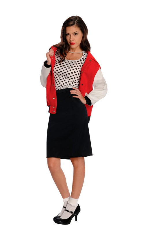 50'S REBEL CHICK COSTUME, ADULT - Front