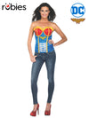 WONDER WOMAN CORSET, ADULT - Front