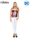 HARLEY QUINN CORSET, ADULT - Front