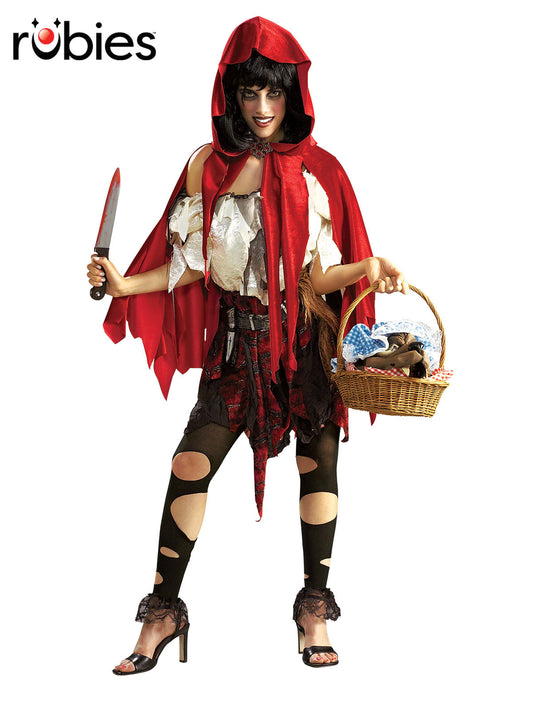LIL DEAD RDING HOOD COSTUME, ADULT - Front