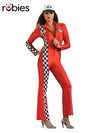 RED RACER SECRET WISHES LONG JUMPSUIT, ADULT - Front